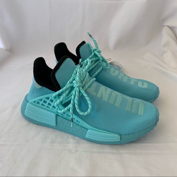 Pharrell x Adidas Hu NMD Sneakers (M) Aqua Blue